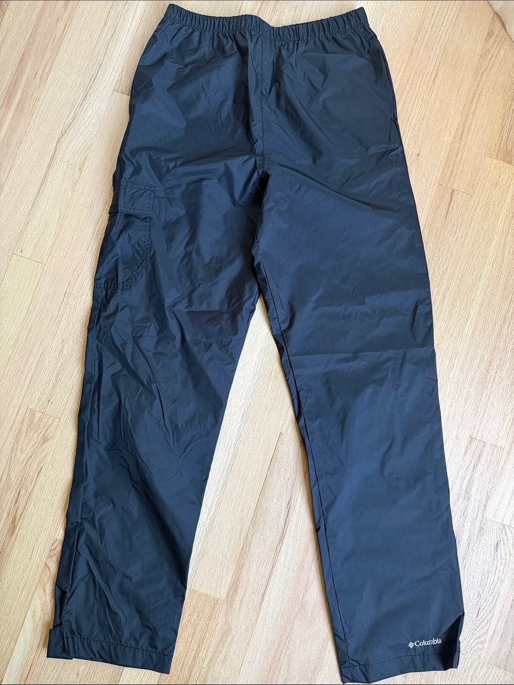 Columbia Black Lightweight Waterproof Rain Cargo Pants Size 18-20
